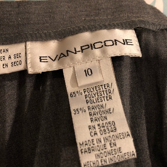 Evan-Picone Gray Pleated Skirt - Picture 4 of 5